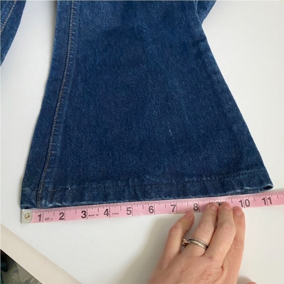 Vintage Levis BELL BOTTOMS Jeans Orange Tab 70s Style Retro Denim Hemmed Mens 33 - Picture 14 of 14